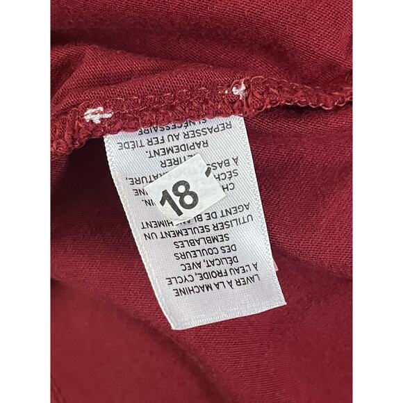 caslon plus size S Dark Red tier sleeveless maxi dress - Picture 5 of 5